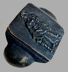 300 BC Ancient Roman Silver Ring Vesta the virgin goddess of hearth home family