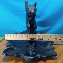 Vintage Aluminum Cast Squirrel Collectible Nut Cracker Black