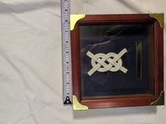 Set Of Two Nautical Knots Display Shadowboxes. Dartmouth Devon Bounty Arts.