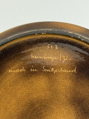 Vtg Weiningen Keramik Switzerland Hand-painted Fern Plant Collectors Plate 11.75