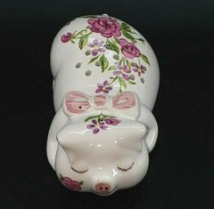 VTG Avon Ceramarte Brazil Floral Pomander Drawer Sachet Pig Shaker Potpourri