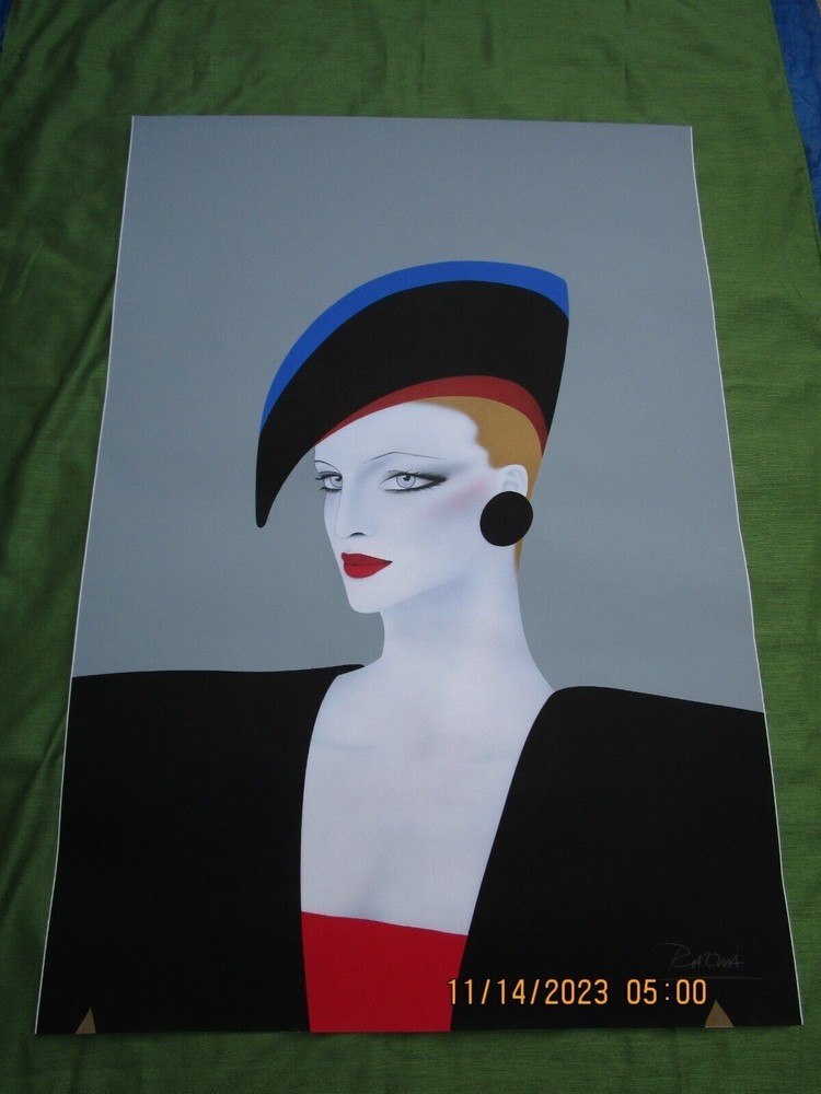 Lithograph Razzia 1980s Large Unframed Poster for Harrod’s Department Store