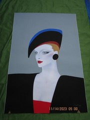 Lithograph Razzia 1980s Large Unframed Poster for Harrod’s Department Store