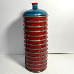 La Mediterranea Recycled Glass Canister Set Made in Spain set of 3