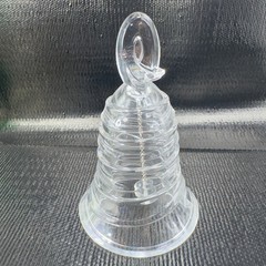 Mikasa Ribbon Classic Bell Full Lead Crystal Swirl Bell Made In Germany Clear