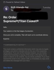 Supreme Titan Casket SS26 Coffin 2026 – Brand New with Original Packaging