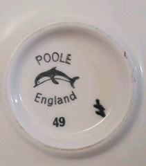 🔶️SGND 49 RETRO VINTAGE SPACE AGE POOLE POTTERY PLATE MOD MODERNIST POP ATOMIC