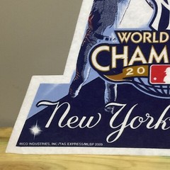 NY YANKEES 2009 WORLD SERIES CHAMPIONS PENNANT 27 TIME FALL CLASSIC BANNER MLB