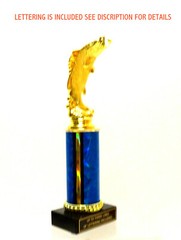 LARGE MOUTH STANDING BASS, FISHING TROPHY, BASS TROPHY 9 COLORS