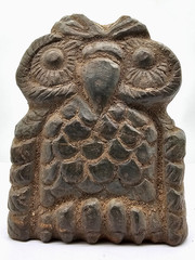 300 BC Athena Owl Ancient Greek Roman Statue Pure Stone Large Carved Artifact