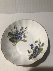 Vtg Oakley Porcelain Oval Trinket Dish Floral Pattern England