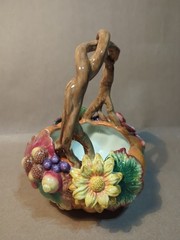 Fitz & Floyd Classic Autumn Splendor Basket Pumpkin Thanksgiving Acorn 8″