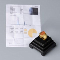 Roman Gold Ring with Carnelian Intaglio Circa 1st-2nd Century AD