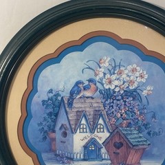 Vintage Home Interior Welcome Country Birdhouse. Wall Decoration 12″ Diameter