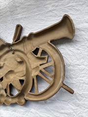 1967 Sexton Revolutionary War Cannon 13 Star Flag Metal Wall Decor