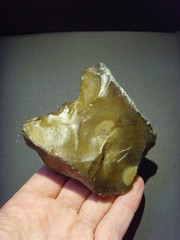 Lower Paleolithic – Large Acheulean notched scraper. c.450,000 BP.