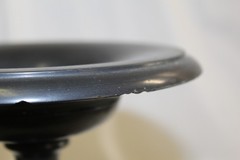 Antique Pair of Black Basalt Garnishments
