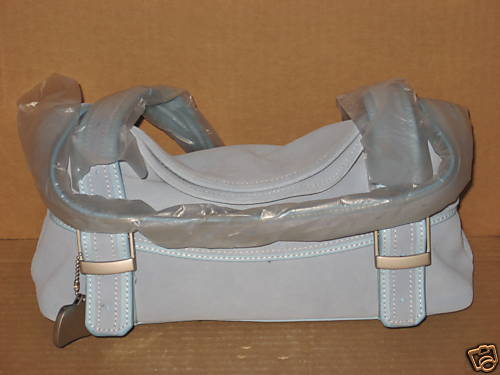 Longaberger Sisters Collection Blue Fold Over Purse BRAND NEW FREE SHIPPING!
