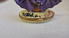 RARE Authentic Limoges Box France Halloween Bat Artoria 116/1000 Box & COA