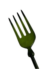 Vintage MCM Fork & Spoon Wall Decor 21” Olive Green Aluminum Cast