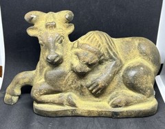 Ancient civilizations rare carved near eastern stone animal statue figurine