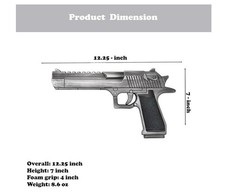 12.25″ Desert Eagle Foam Replica Collectible Prop Gun for Cosplay, Halloween