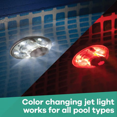 NEW for 2016 4310 Pool Color Changing Return Jet Flow Light (For above Ground &