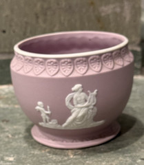 Wedgwood Lilac Jasperware Cachepot Planter Neoclassical Small Pot 7032 Bowl