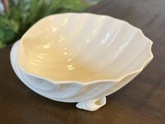 BELLEEK Ireland Porcelain Neptune Shell Small Trinket Dish 7th Mark