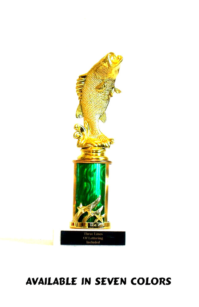 BASS TROPHY FISHING TROPHY LARGEMOUTH BASS 9 colors