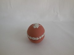 Wedgwood Terracotta Jasperware 2.75 Inch Dancing Hours Egg Box