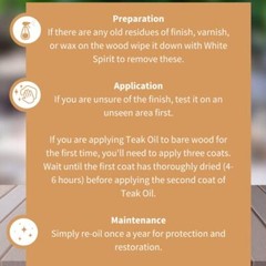FurnitureClinic Teak Oil | Wood Oil Protects and Cleans Outdoor a