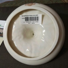BELLEEK Pottery Shamrock Ring Holder Made in Ireland