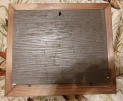 MOUNTAIN LIVING FAMILY BOX FRAME VINTAGE HANDMADE SOLD AS IS