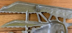 1975 Sexton Homco WW1 Metal Airplane Wall Art Decor Yellow & Red Vintage 1970’s