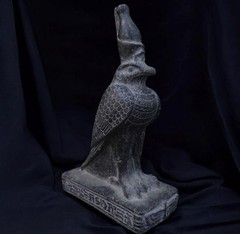 Ancient Egyptian Antiquities Statue God Horus Pharaonic Antique Stone Statue BC