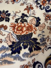 Antique Minton Amherst Japan Stone China Plate No. 824 c1835 Imari