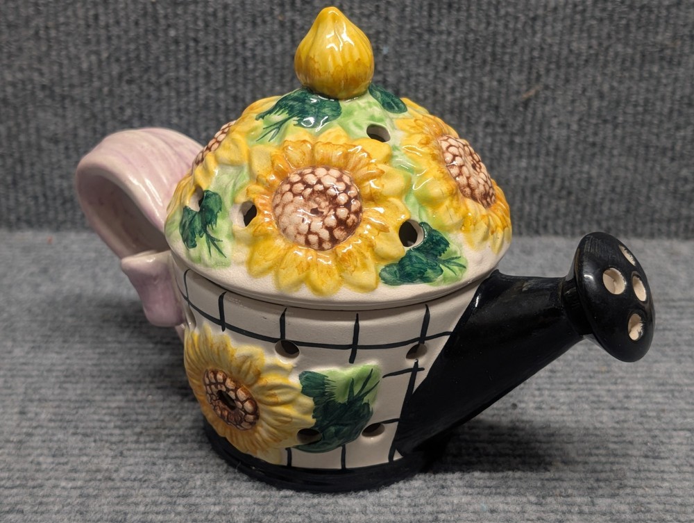 Vintage Fitz & Floyd Sunflower Tea Light Pot Sun Flower