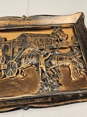 Vintage 1970’s Coppercraft Guild Wall Decor – Traveler’s Rest14x9″