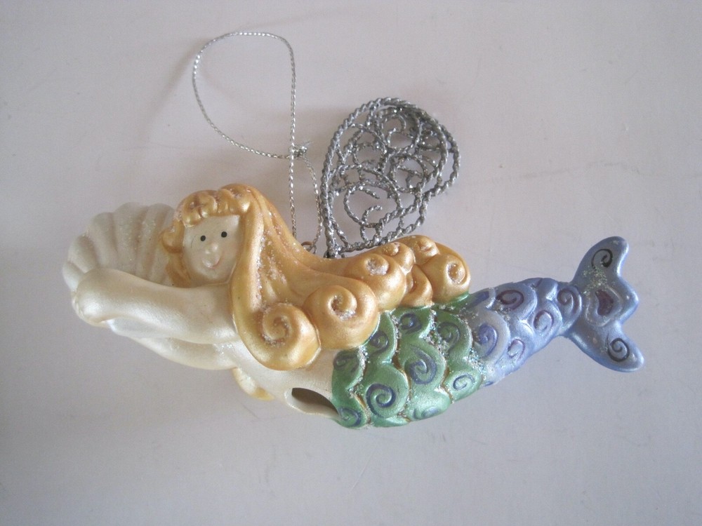 Mermaid Ornament Light Cover Unbranded 5″ GUC