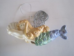 Mermaid Ornament Light Cover Unbranded 5″ GUC