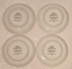 Vintage Avon Butterfly Fantasy Porcelain Trinket Dish Set Of 8 – 1979 Brazil