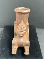 Ancient Near Eastern Greco-Roman Style Stone Rhyton in the Form of a Sphinx