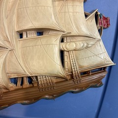 SYROCO Tall Ship Wall Plastic 3D Plaque 4261 Sailing Decor 16.5″x13″ VTG