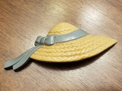 Set of 3 Vintage Burwood Homco Home Interiors Plastic Straw Hat Wall Hangings