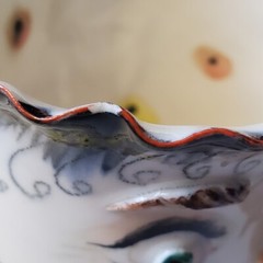 Irina Zaytceva Original Handmade Whimsical Artsy Porcelain Cup Mug