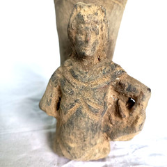 300 BC Ancient Roman Clay Terracotta Drinking Rhyton Very Rare Pottery Artifact