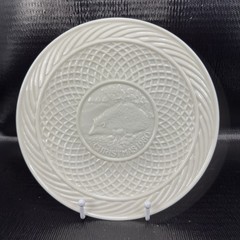 Belleek Christmas 9inch Plate Dish Fine Porcelain 1980 The Hedgehog Ireland VTG