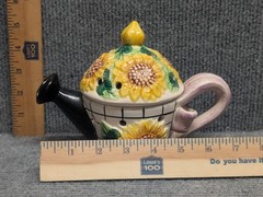 Vintage Fitz & Floyd Sunflower Tea Light Pot Sun Flower