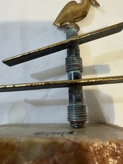 Vintage Mid Century Modern DEMOTT Brass Metal Sculpture